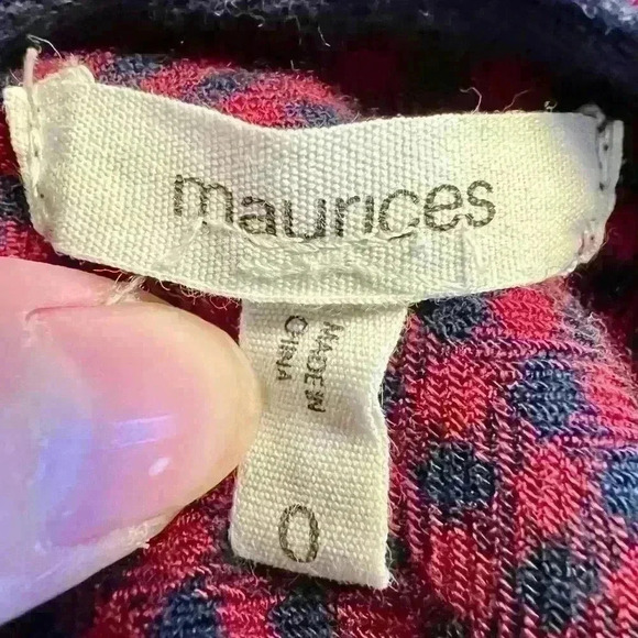 Maurice’s plaid hooded button up women’s shirt - Picture 3 of 3